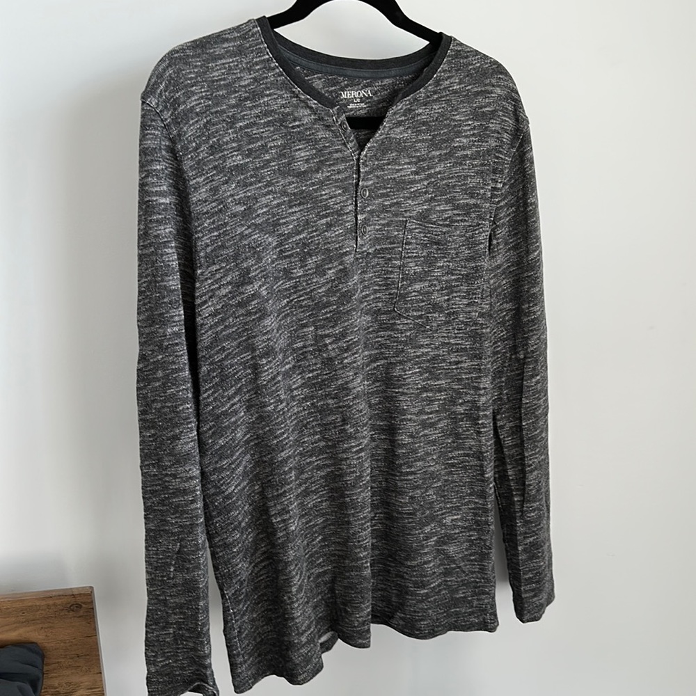 Like New Charcoal Grey Henley